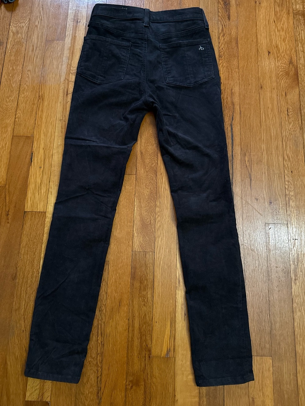 rag & bone Black Straight Leg Women's Corduroy Pants